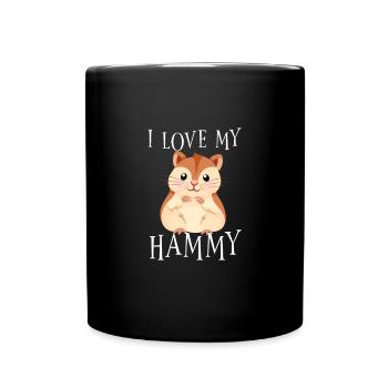 I love my hammy - Full Colour Mug - black - Front