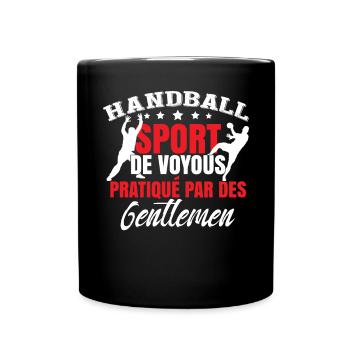Handball Homme Handballeur - Mug uni - noir - Devant