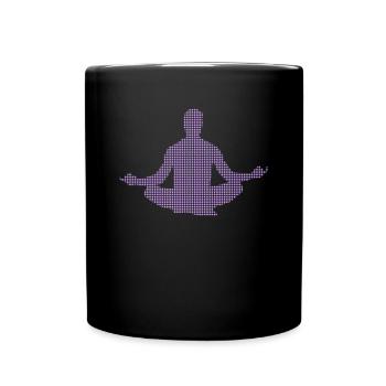 Meditation - Tasse einfarbig - Schwarz - Vorne