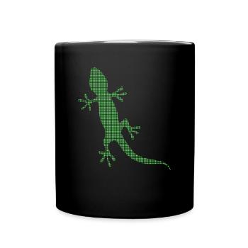 Eidechse - Tasse einfarbig - Schwarz - Vorne