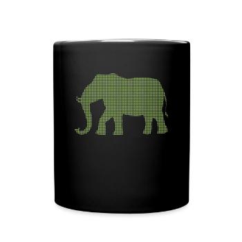 Elephant - Full Colour Mug - black - Front