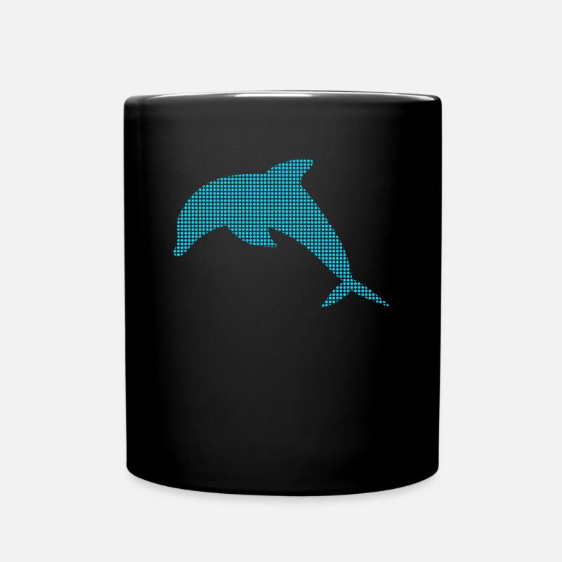 Delfin - Tasse einfarbig - Schwarz
