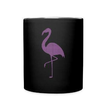 Flamant - Mug uni - noir - Devant