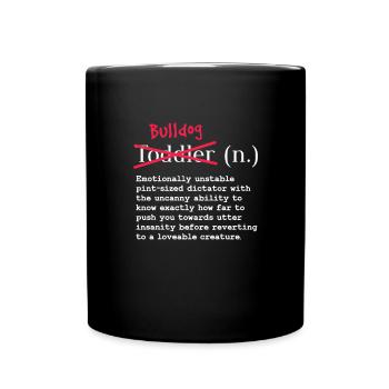 Bouledogue anglais Chien bouledogue anglais Cadeau - Mug uni - noir - Devant