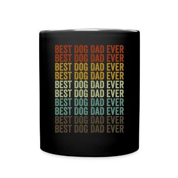 Bester Hundepapa aller Zeiten Siberian Husky Hund - Tasse einfarbig - Schwarz - Vorne