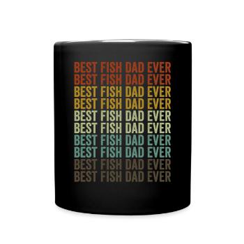 Meilleur père de poisson jamais poisson rouge - Mug uni - noir - Devant