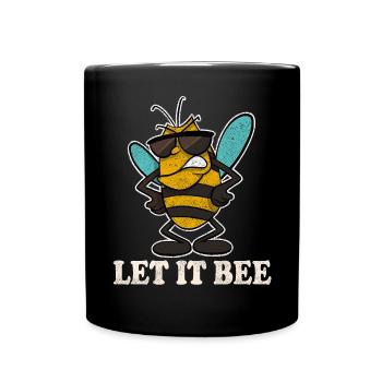 Let It Bee Bienen Imker - Tasse einfarbig - Schwarz - Vorne