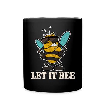 Let It Bee Bee Apiculteurs - Mug uni - noir - Devant