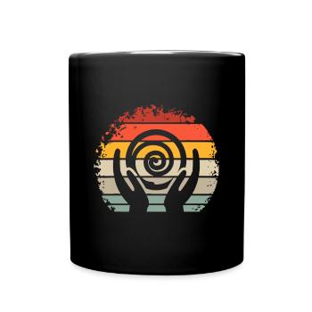 Ceramic Design Retro Kiln It pour femmes Pottery Log - Mug uni - noir - Devant