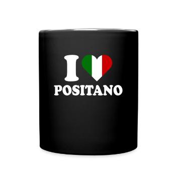 I Love Positano I love Italy heart Amalfi Coast - Full Colour Mug - black - Front