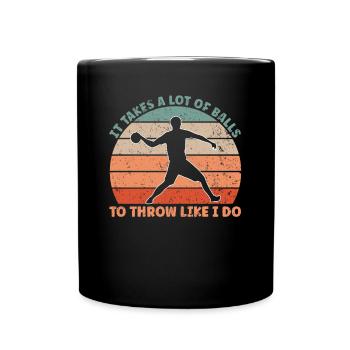 A Lot Of Balls Dodgeball - Full Colour Mug - black - Front