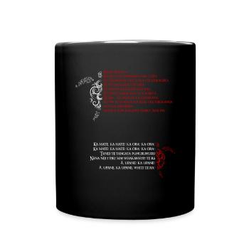 Haka Dance Maori Neuseeland Rugby Tradition Fan - Tasse einfarbig - Schwarz - Vorne