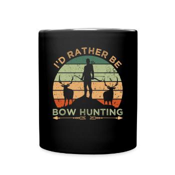 Rather Be Bow Hunting - Tasse einfarbig - Schwarz - Vorne