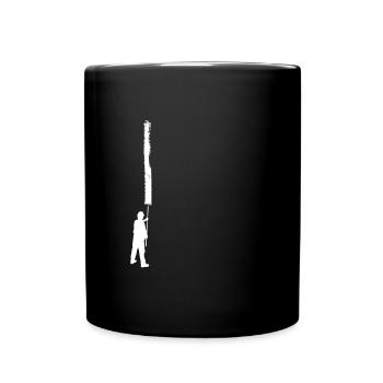 Malermeister Handwerker Lackierer Malen - Tasse einfarbig - Schwarz - Vorne