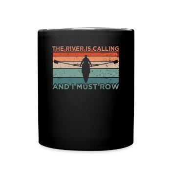 I Must Row - Tasse einfarbig - Schwarz - Vorne