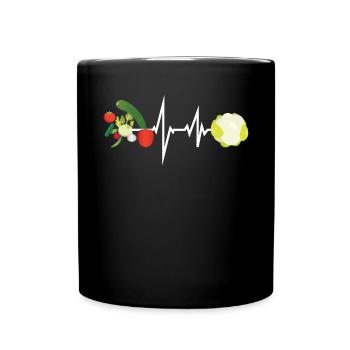 Gardener Accessories Garden Motif - Full Colour Mug - black - Front