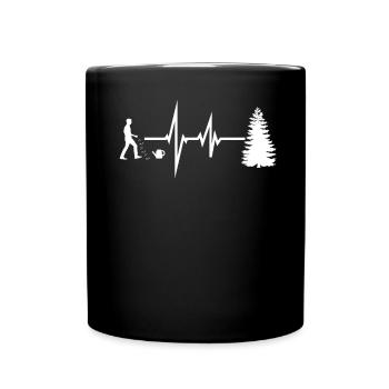 Gardener Accessories Garden Motif - Full Colour Mug - black - Front