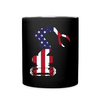 Ingénieur en robotique robotique américain - Mug uni - noir - Devant
