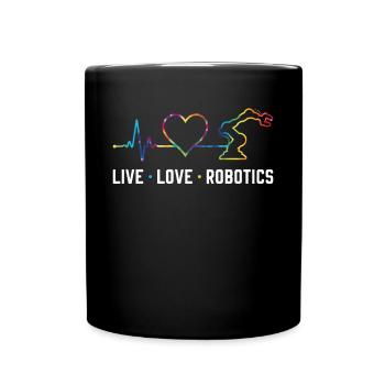Ingénieur en robotique robotique Tie Dye - Mug uni - noir - Devant