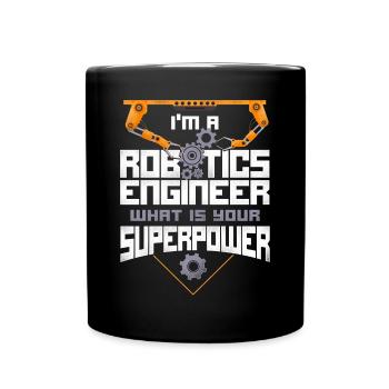 Ingénieur Robotique Robot Vintage - Mug uni - noir - Devant