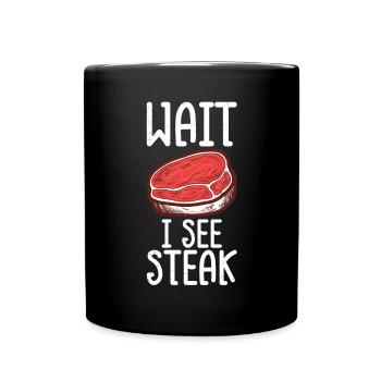 Steak - Full Colour Mug - black - Front