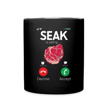 Steak - Full Colour Mug - black - Front
