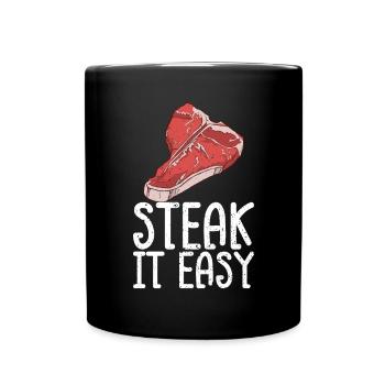 Steak - Full Colour Mug - black - Front