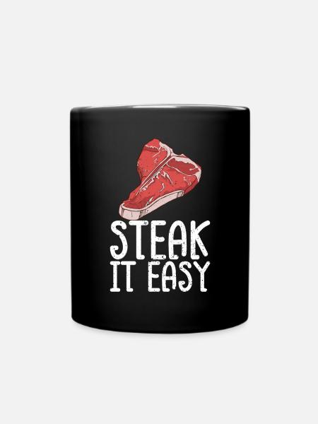 Steak - Tasse einfarbig - Schwarz