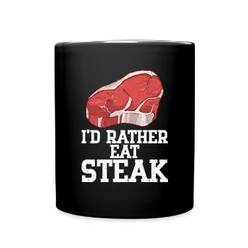 Steak - Full Colour Mug - black - Front