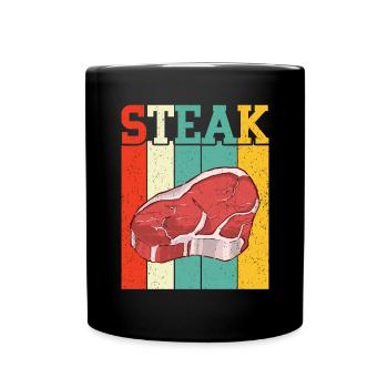 Steak - Full Colour Mug - black - Front