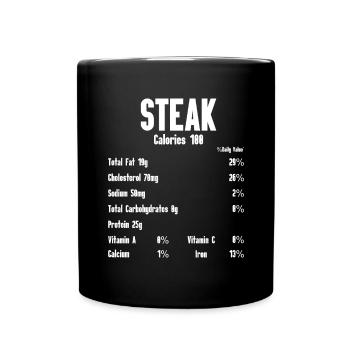 Steak - Full Colour Mug - black - Front