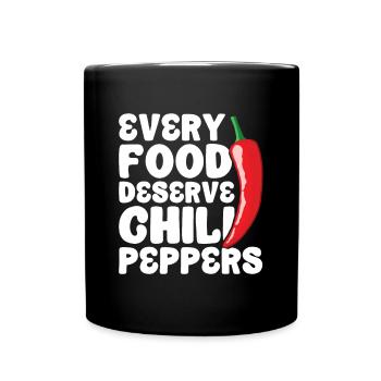 Piment - Mug uni - noir - Devant