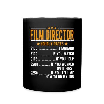 Director Hourly Wage - Full Colour Mug - black - Front