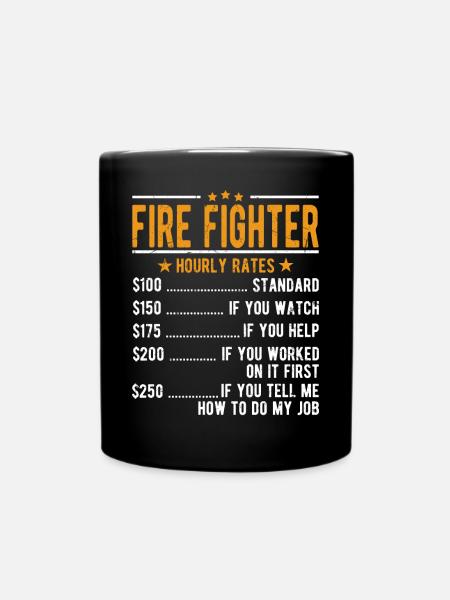 Pompiers Salaire horaire - Mug uni - noir