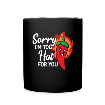 Piment - Mug uni - noir - Devant