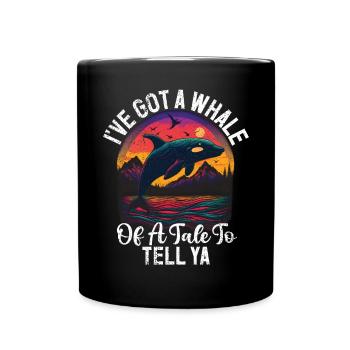 Killer whale killer whale watching Orca whale watching - Full Colour Mug - black - Front
