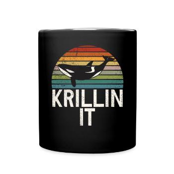 Killer whale killer whale watching Orca whale watching - Full Colour Mug - black - Front