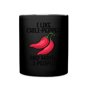 Piment - Mug uni - noir - Devant