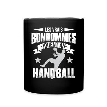 Hommes Jouent Au Handball - Mug uni - noir - Devant