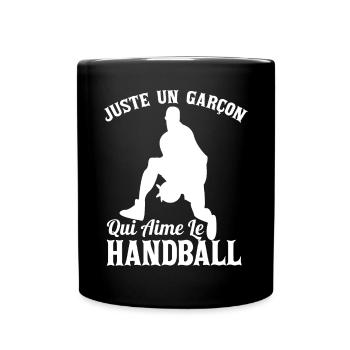 Enfant Handball Handballeur Sport - Mug uni - noir - Devant