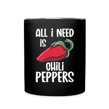 Piment - Mug uni - noir - Devant