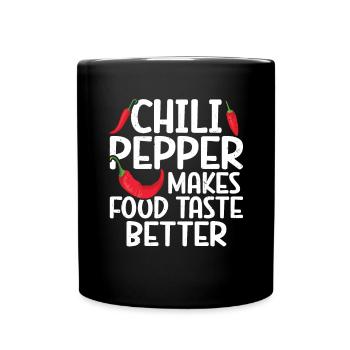 Piment - Mug uni - noir - Devant