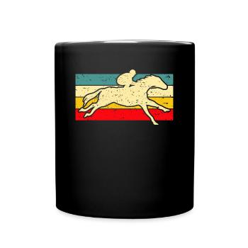 Chemise rétro vintage cadeau courses de chevaux - Mug uni - noir - Devant
