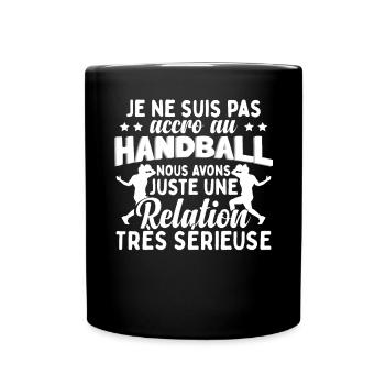 Drôle Handball Cadeau - Mug uni - noir - Devant