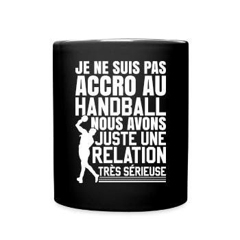 Handball Drole Handballeur - Mug uni - noir - Devant