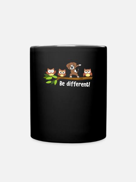Be Different Dog Be You Autism Awareness Dog - Tasse einfarbig - Schwarz