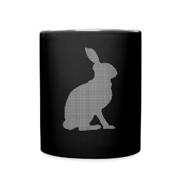 Lièvre - Mug uni - noir - Devant