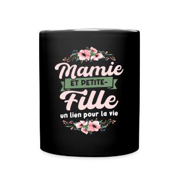 Mamie Et Petite-Fille - Mug uni - noir - Devant