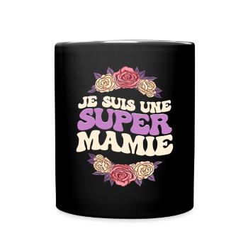 Mamie Grand-Mére Humour - Mug uni - noir - Devant