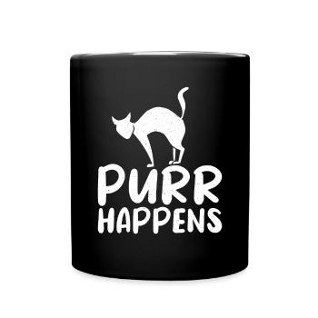 Cadeau Propriétaire de chat Cadeau de chat - Mug uni - noir - Devant